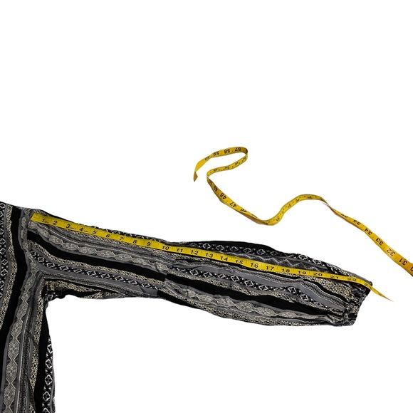 Umgee Aztec Boho Print Peasant Tunic Top Size M - Picture 11 of 13